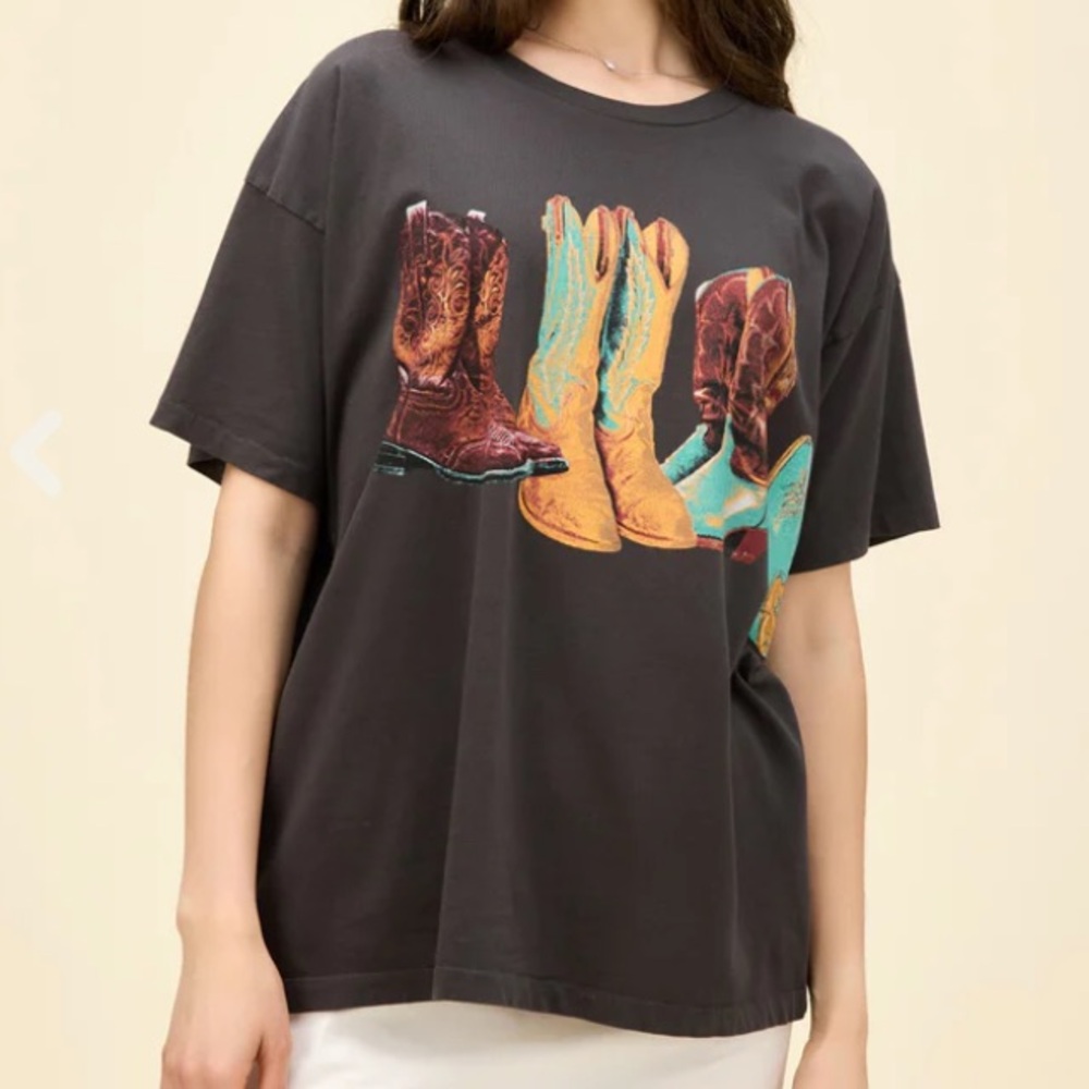 KICK OFF YOUR BOOTS MERCH TEE
REGULAR PRICE $78

Worn once